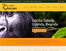 Tablet Screenshot of gorilla-safari.net